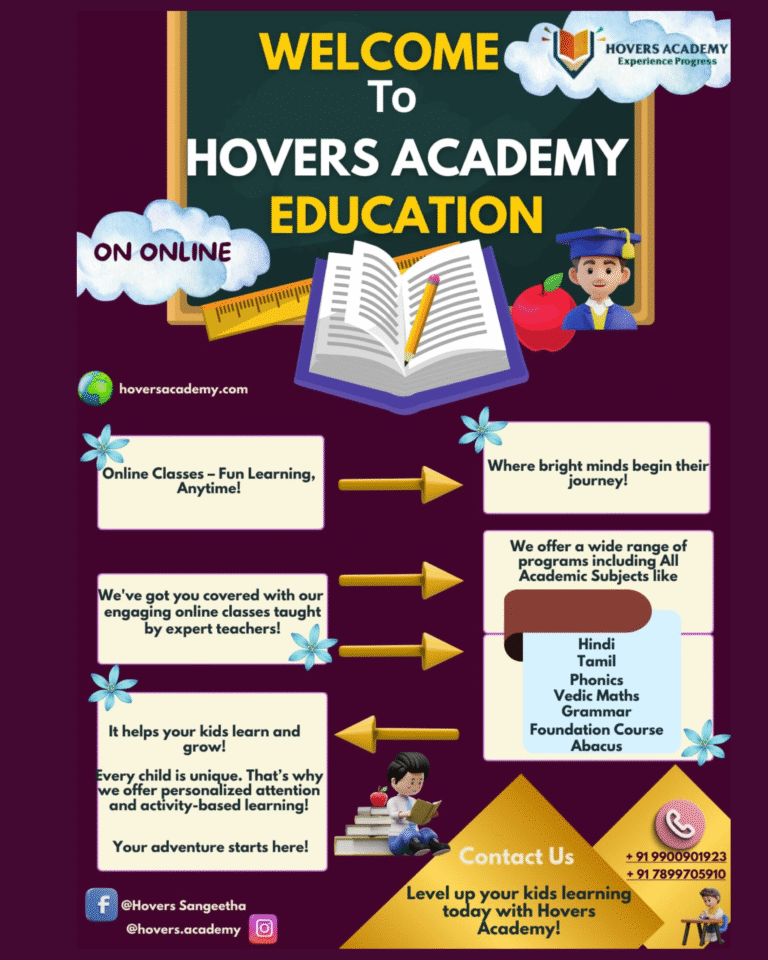 Online class Hovers Academy